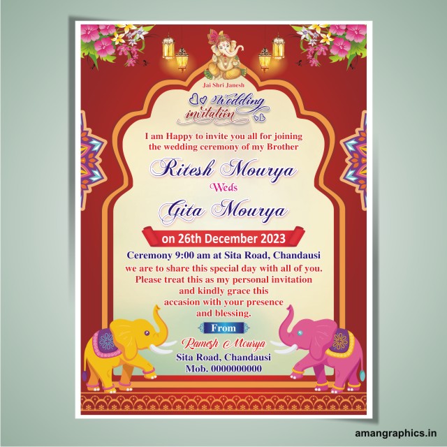 Best Wedding Card Design Cdr File WEDDING CARD FLEX,WEDDING CARD 2023 CDR,WEDDING CARD 2024,WEDDING CARD HINDI