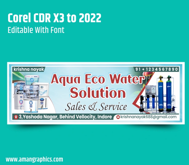 ro water banner design