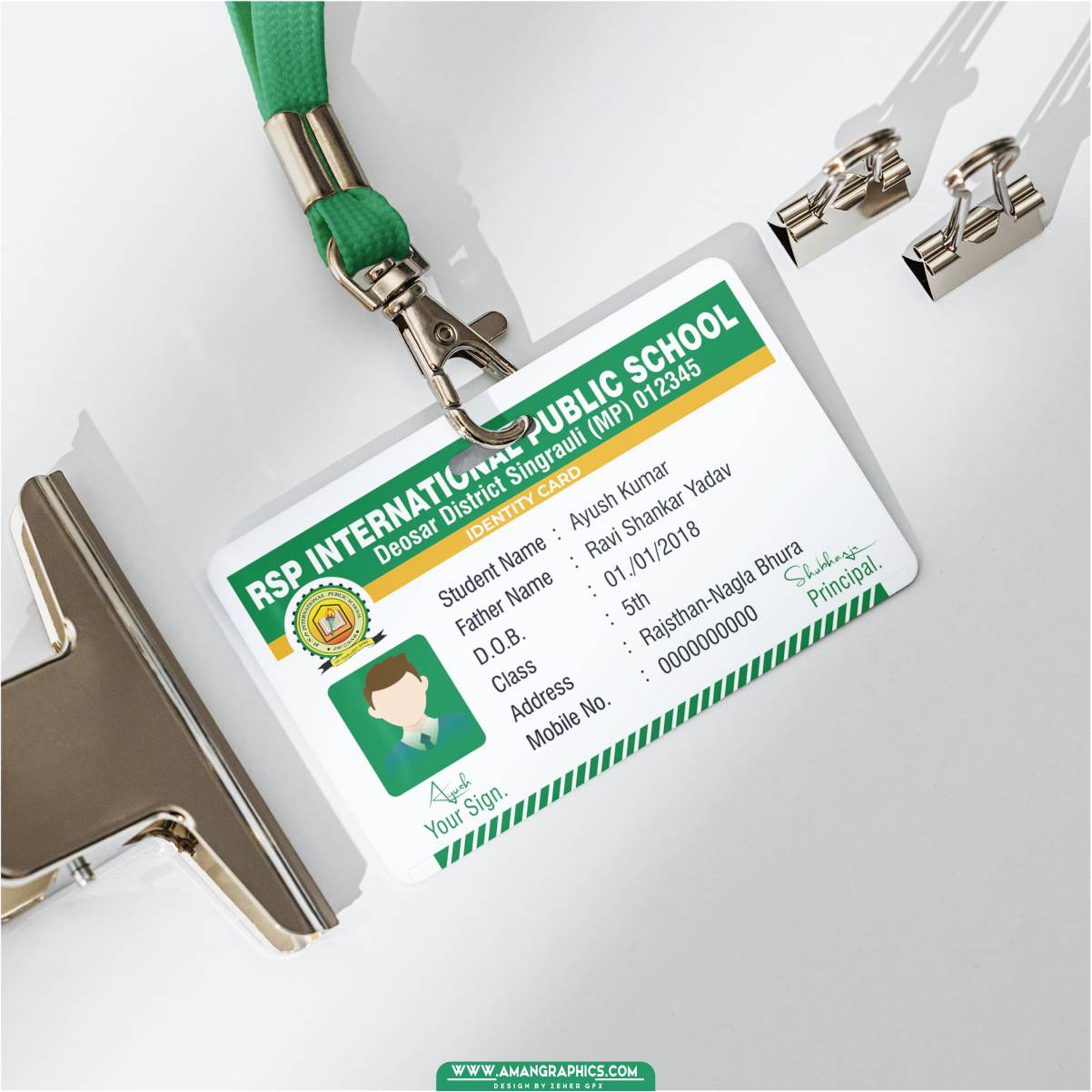 School Id Card Design Cdr File ID CARD ID CARD