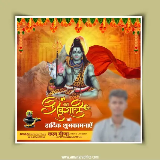 maha shivratri post design