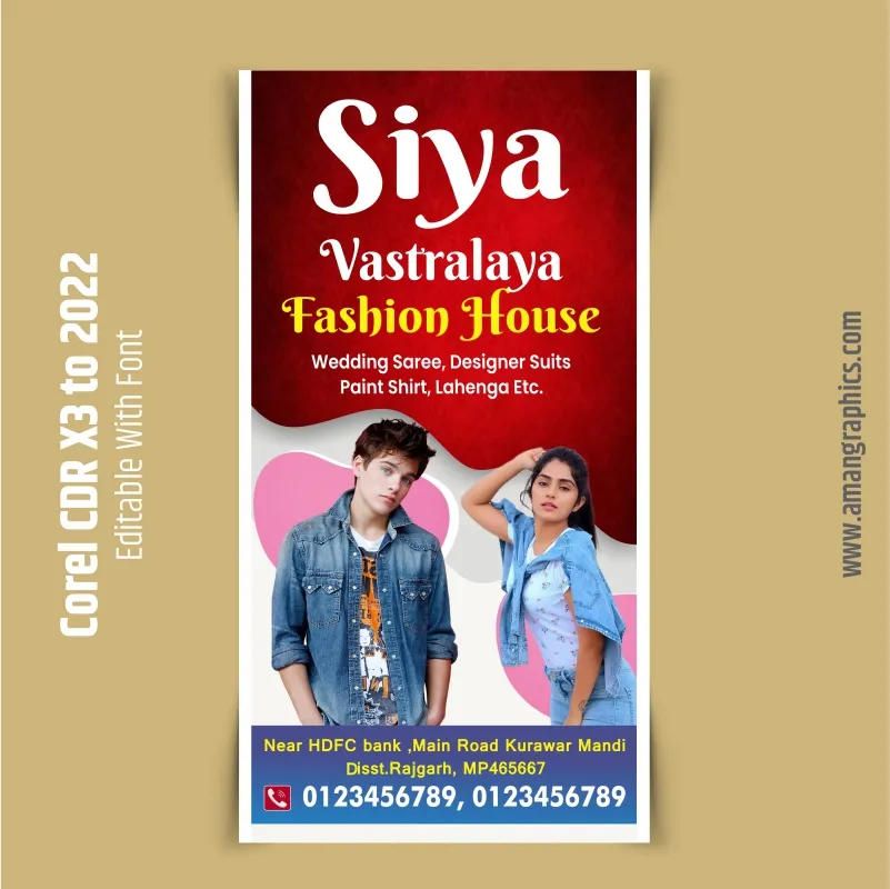 cloth store banner design preview 1