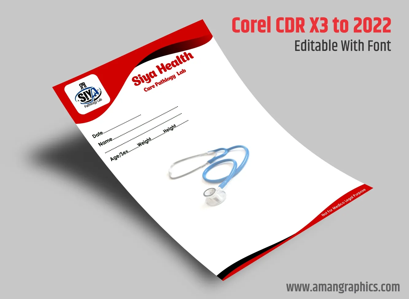 pathology lab letterhead design