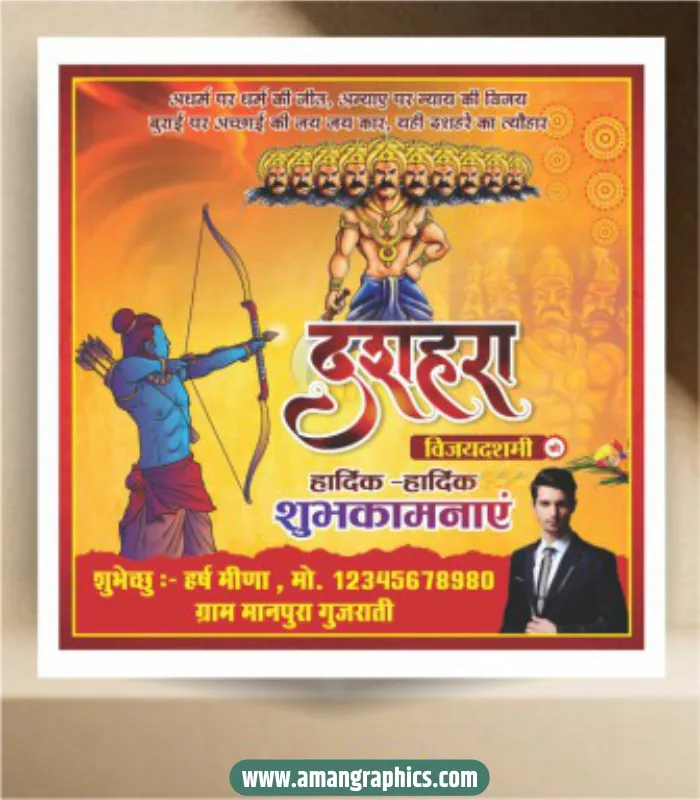 Dussehra Social Media Post