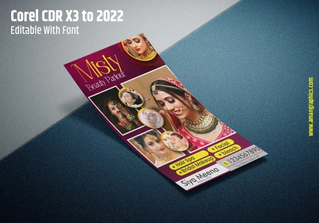 beauty parlour poster design