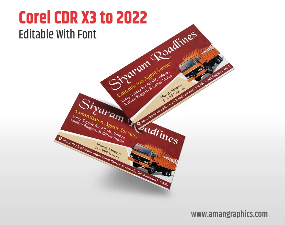 transport visiting card design preview 1