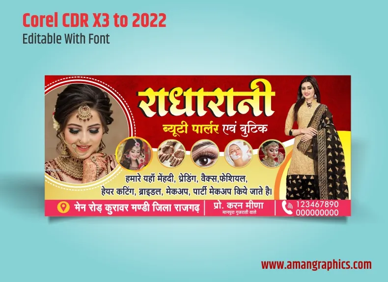 Beauty Parlour banner design preview 1