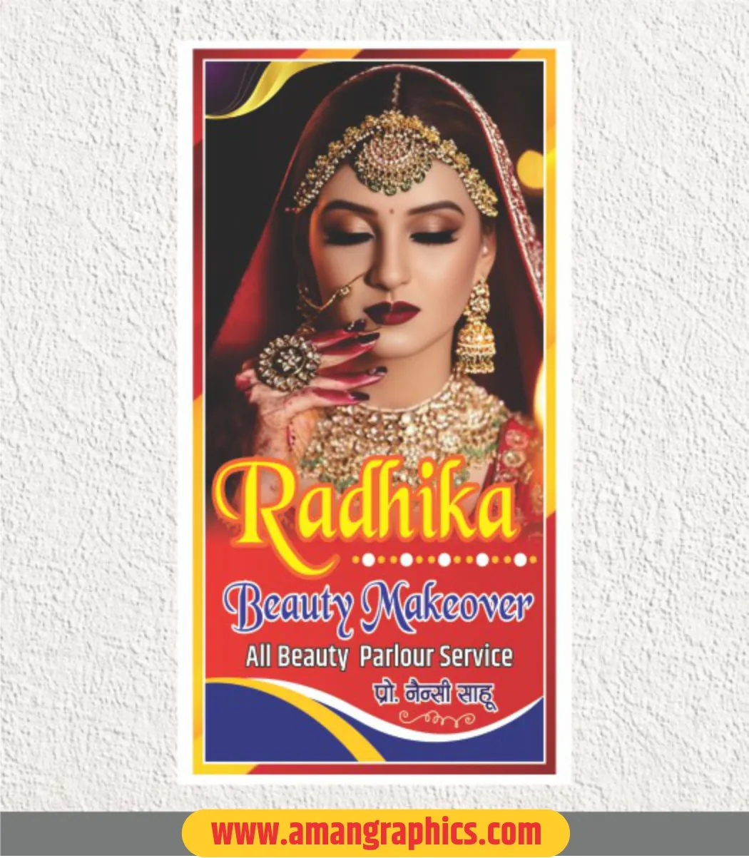 beauty parlour banner design cdr file