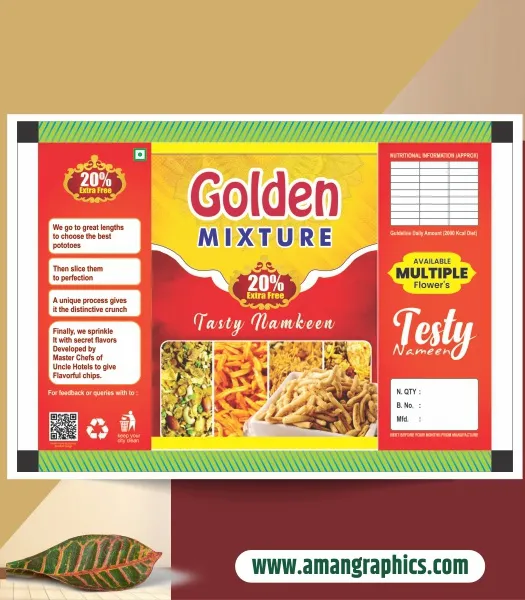 Namkeen packaging design CDR File