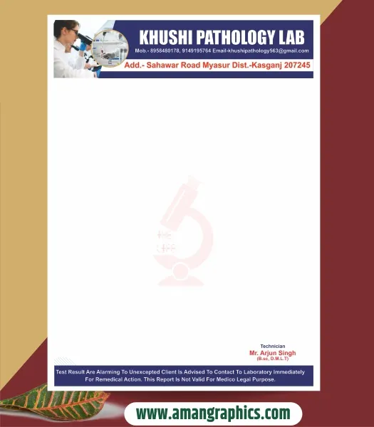 Pathology Letterhead Design CDR File