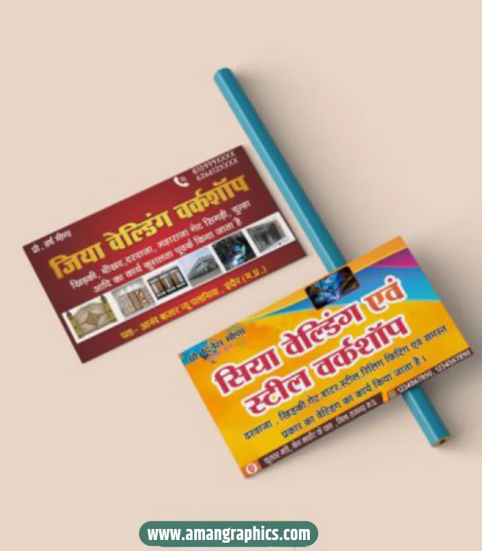 welding workshop visiting card design cdr