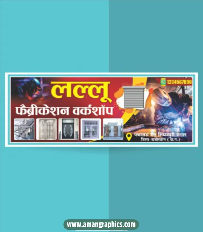 fabrication work banner design