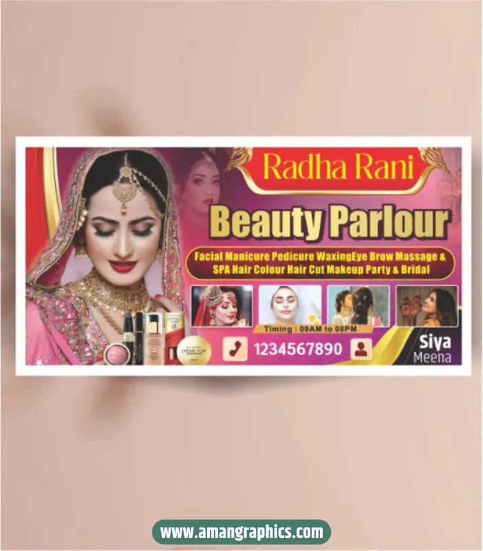 Beauty Parlour Banner Design preview 1