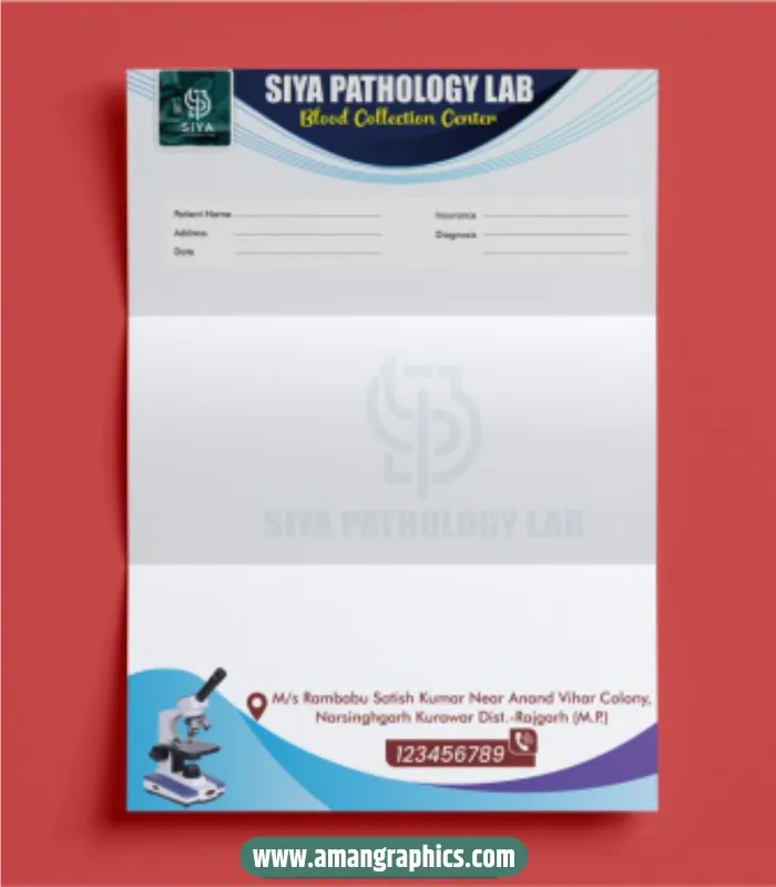pathology lab letterhead design preview 1