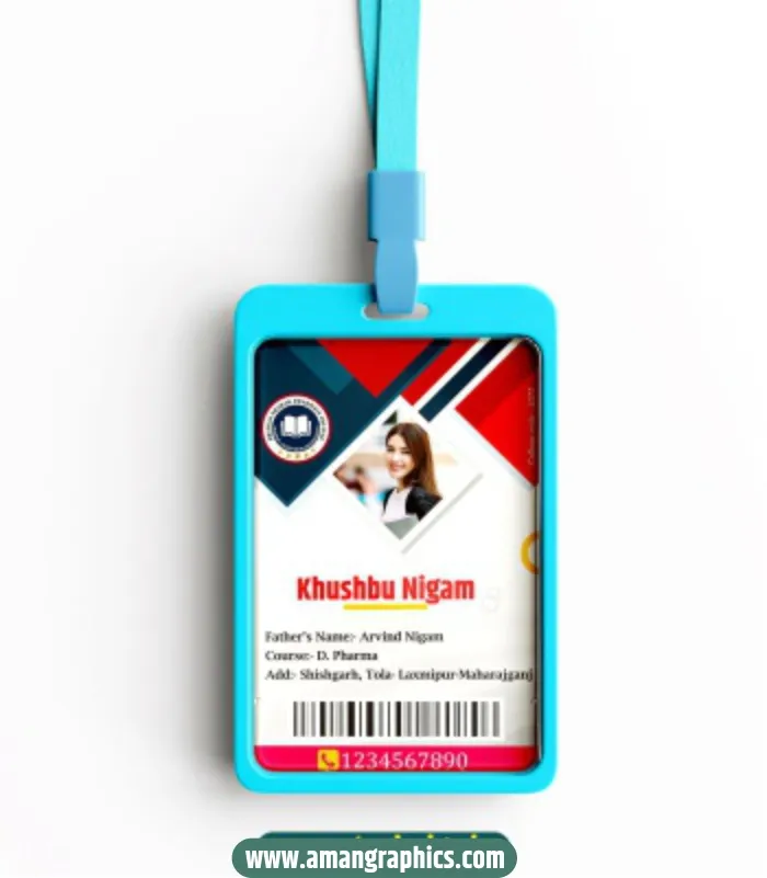 pharma college id card design