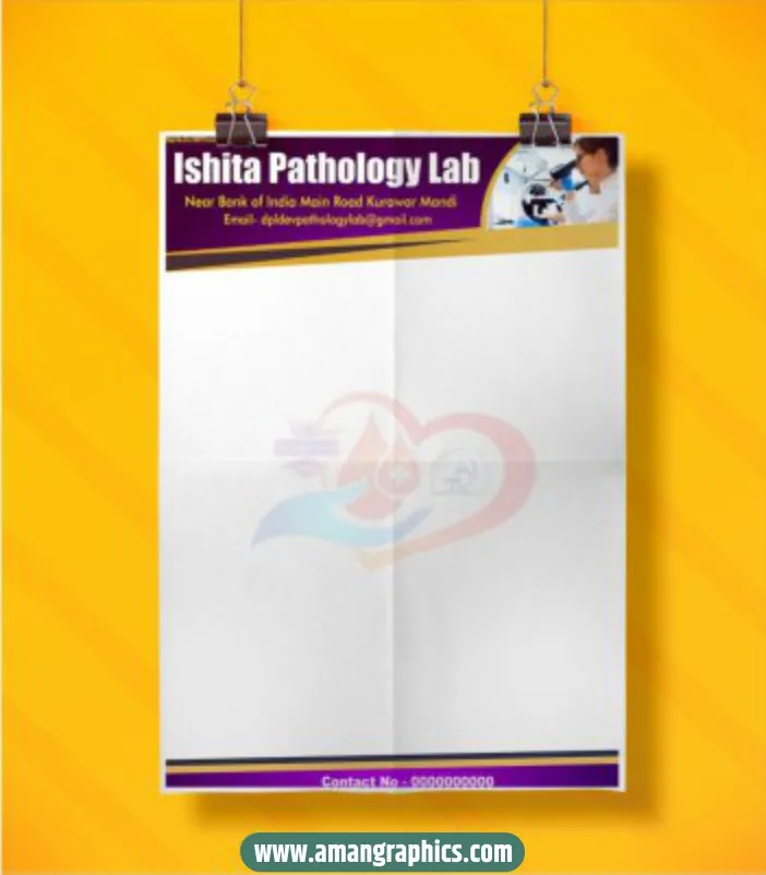 pathology lab letterhead design