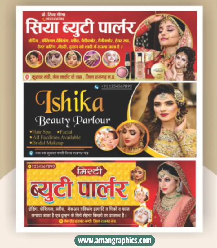 Beauty Parlar banner design preview 1