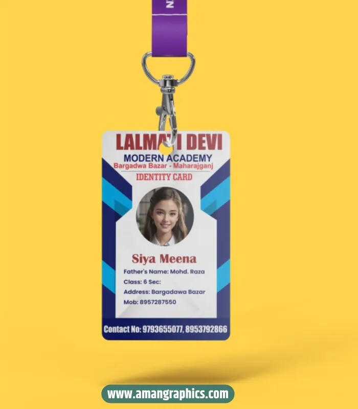 School id card design preview 1