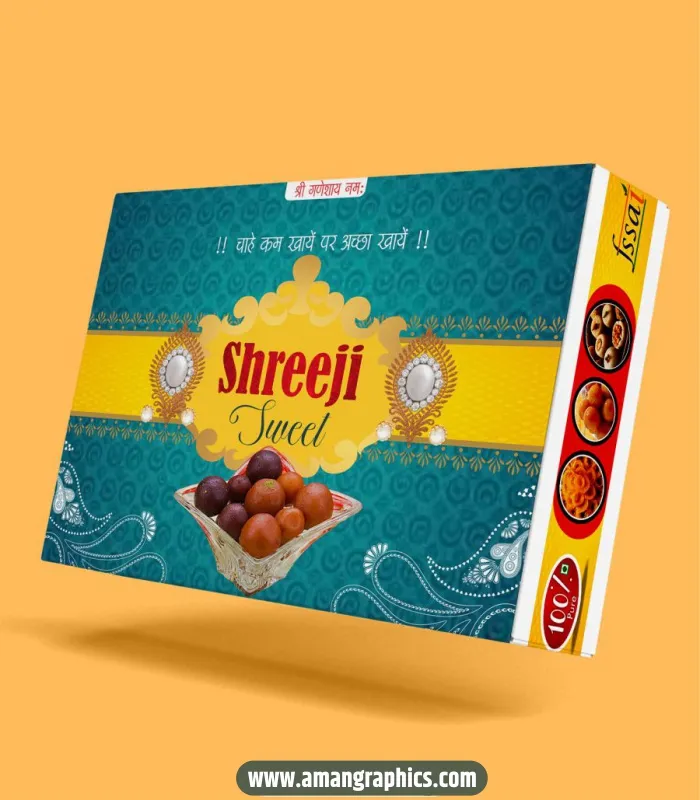 Mithai Box Design Template CDR File