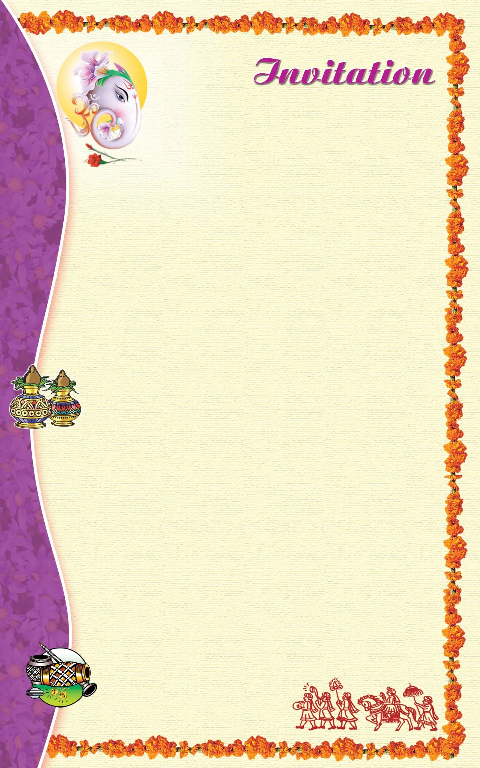 wedding invitation card background PSD File preview 1