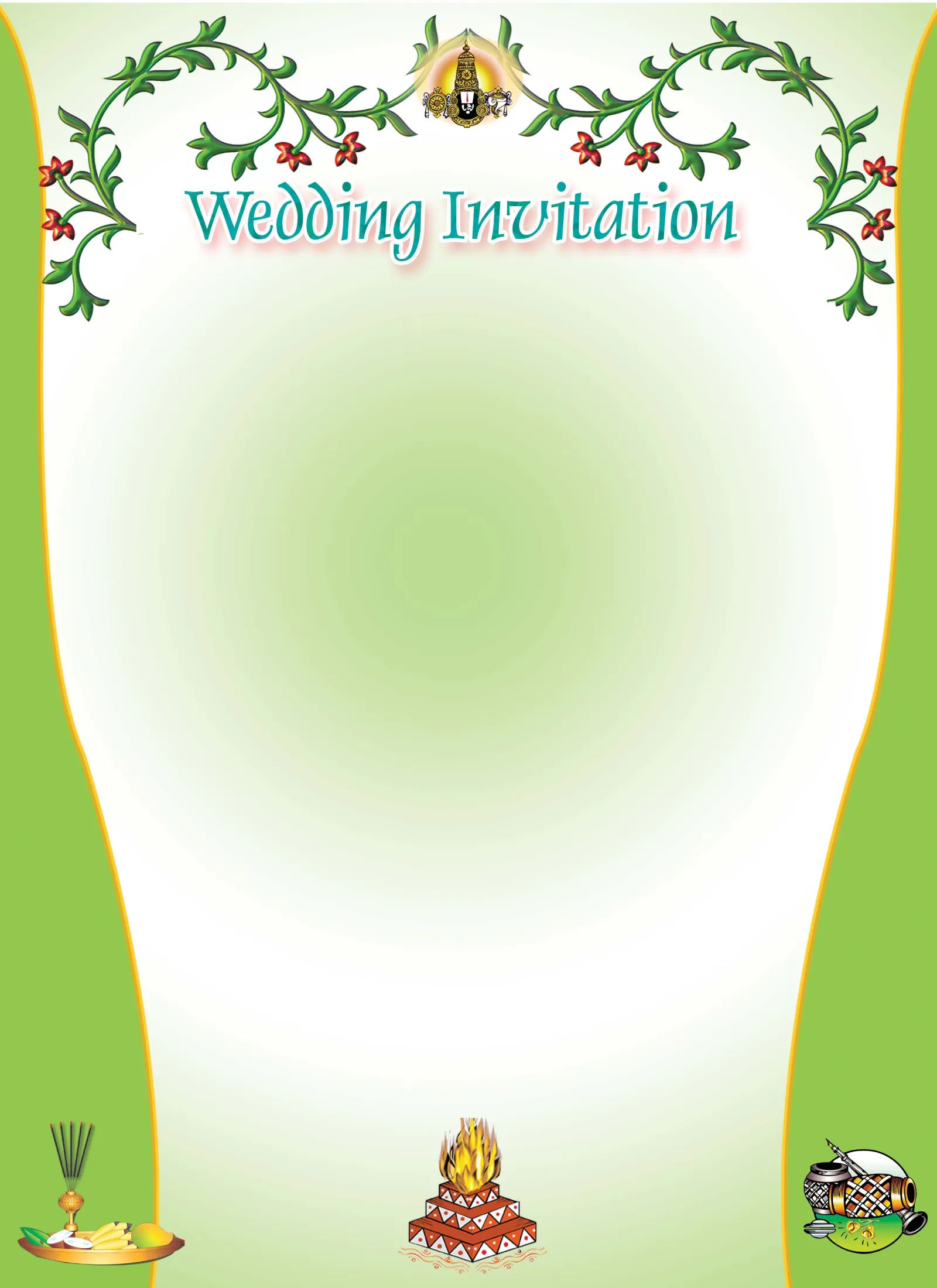 Download Layered Wedding Card Design File for CorelDraw