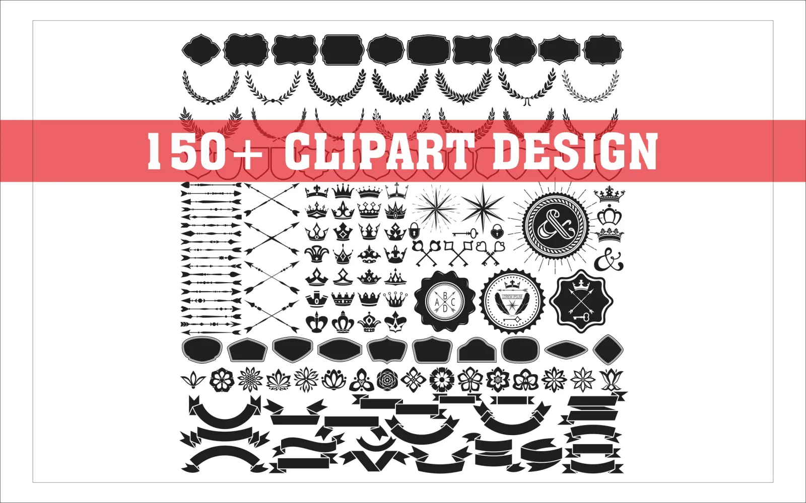 150+ Wedding Card Clipart Design Collection | Free CDR File Download preview 1