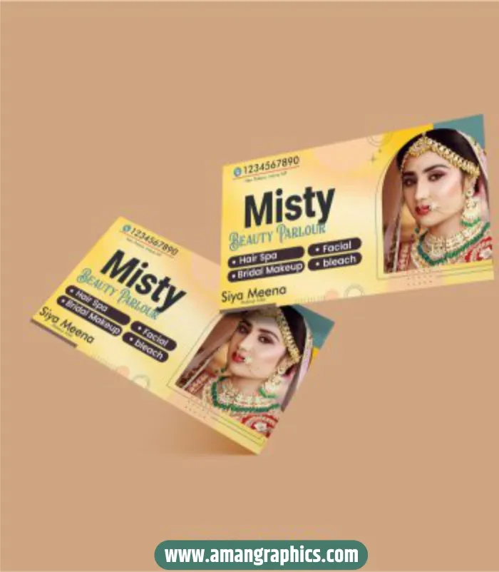 beauty parlour visiting card design preview 1